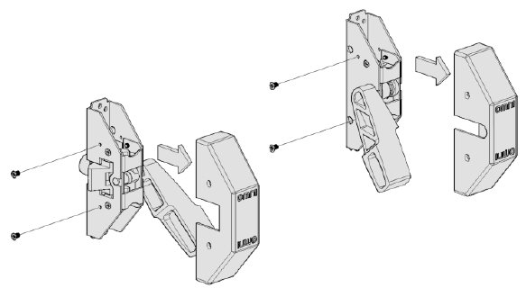 Комплект на 2 точки запирания OMN-550E