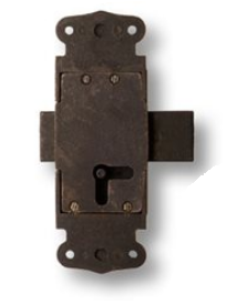 Замок накладной BRASS 5650-66 черный