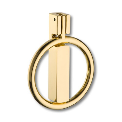 Ручка кольцо BRASS 901-Gold модерн, глянцевое золото