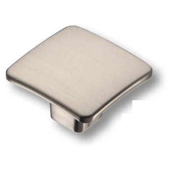 Ручка кнопка BRASS 436025MP08 квадратная модерн, сатин-никель
