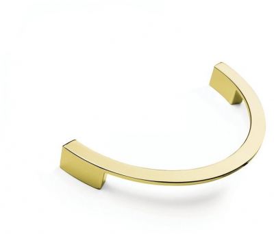 Ручка скоба BRASS 6250.160 GOLD современная классика, глянцевое золото 160 мм