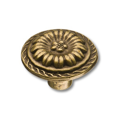 Ручка кнопка BRASS 1091.0025.002 классика старая бронза