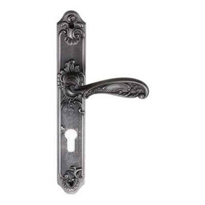 Ручка на планке Archie-Genesis FLOR BL.SILVER (CL)