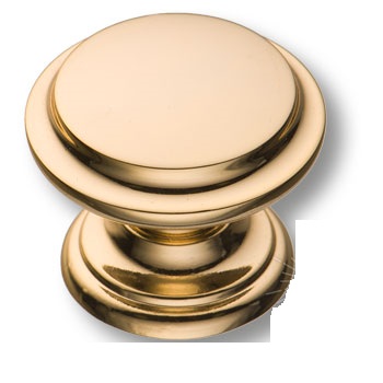 Ручка кнопка BRASS 8462-100 современная классика, глянцевое золото