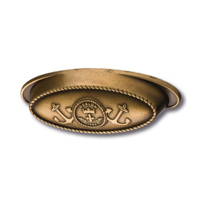 Ручка раковина BRASS 4568.0064.001 морская коллекция, античная бронза 64 мм 