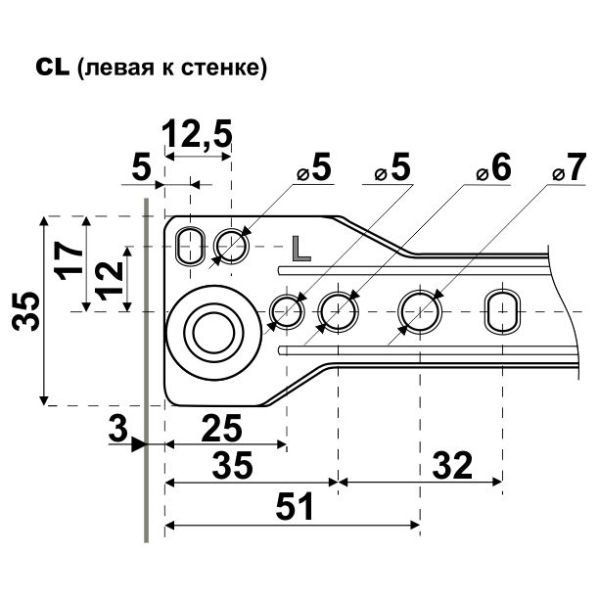 Направляющая роликовая StahlBuro 400/0.8 мм белые (25шт)