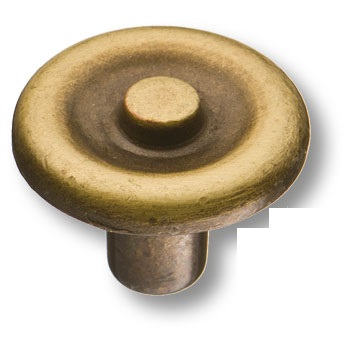 Ручка кнопка BRASS 1265.0020.001 классика, античная бронза