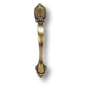 Ручка скоба BRASS 01.0040.A s/b TOP003 классика, старая бронза 96 мм