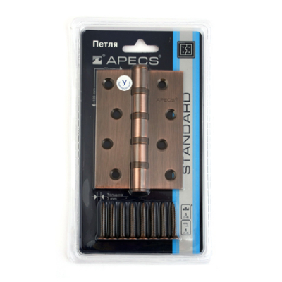 Петля дверная Apecs 100*70-B4-Steel-АС (Blister)