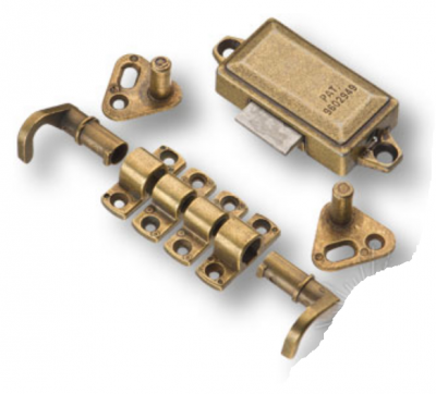 Комплект замок без штанги BRASS 96029492C старая бронза