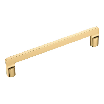 Ручка скоба BRASS 9393 0160 GL глянцевое золото 160 мм
