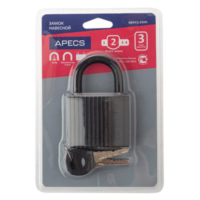 Замок висячий Apecs PD-06-63 Blister