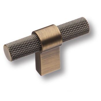 Ручка кнопка BRASS 8774 0008 ABM-ABM модерн, состаренная латунь