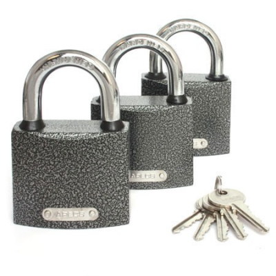 Замок висячий Apecs PD-01-63 (3Locks+5Keys)