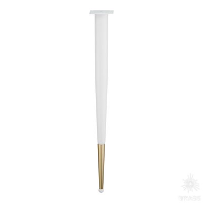 Опора мебельная BRASS KMA-0124-0710-B12-C25 White/Matt Gold белый/матовое золото
