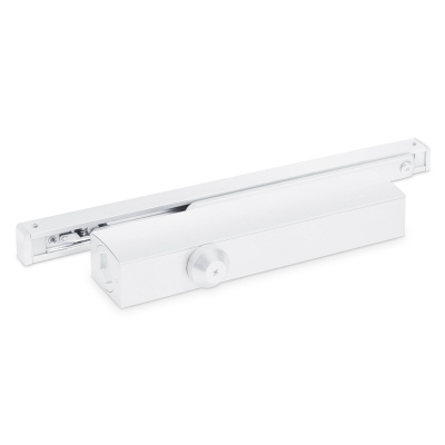 Доводчик Notedo DC-045-155 SL+HO+DA+BC белый (со скольз. тягой) до 150 кг