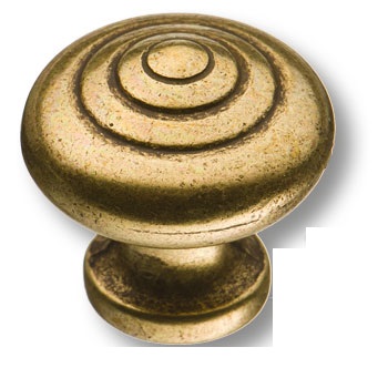 Ручка кнопка BRASS 4525-22 классика, старая бронза