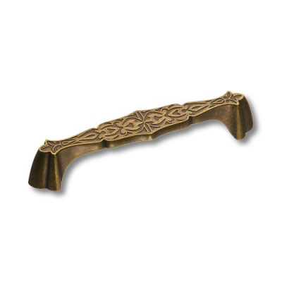 Ручка скоба BRASS 321128MP10 современная классика, старая бронза 128 мм