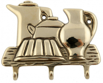 Вешалка BRASS 00081 "Чайники", латунь