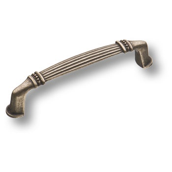Ручка скоба BRASS 4350 0096 OSM современная классика, старое серебро 96 мм