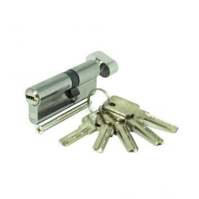 Цилиндр DORMA CBR-1 90 (50*40В) перф. ключ/вертушок никель 7039-624