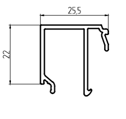 Штапик ТП-45.10.04 RAL 9016 