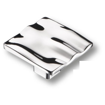 Ручка кнопка BRASS 465025MP02 квадратная модерн, глянцевый хром