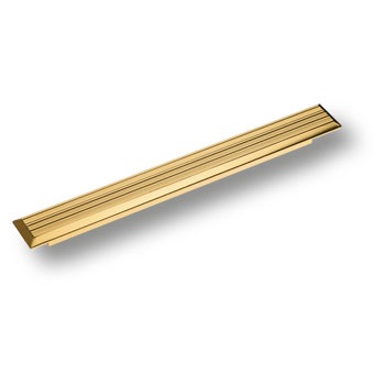 Ручка скоба BRASS 9012 0224 GL модерн, глянцевое золото 224 мм