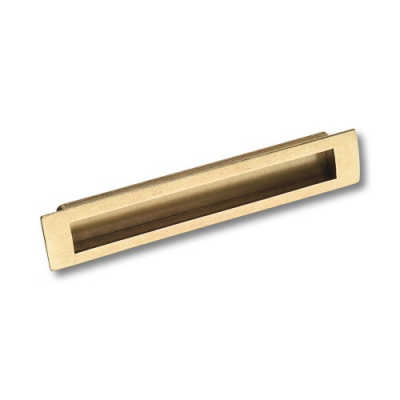 Ручка врезная BRASS EMBU160-22 современная классика, старая бронза 160 мм