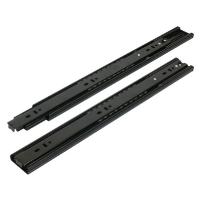 Направляющая шариковая StahlBuro 45-400/16" с доводчиком, черный (2шт) (20шт)