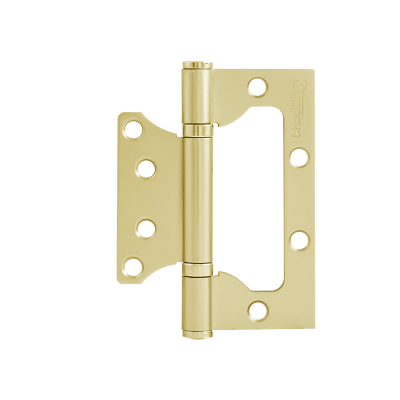 Петля б/врезки Нора-М сталь 800-4 FHP-STD (золото) без колп.(100х75х2,5)