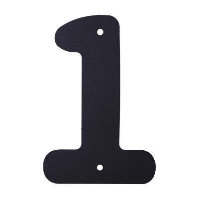 Номерок Larvij 1 145*100 LNT14 BL #1 металлический черный