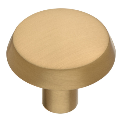 Ручка кнопка BRASS 90-Champagne Gold, матовая латунь
