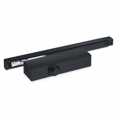 Доводчик Notedo DC-025-095 SL+HO+DA+BC черный (со скольз. тягой)