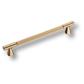 Ручка скоба BRASS 1119 192MP11 современная классика, глянцевое золото 192 мм