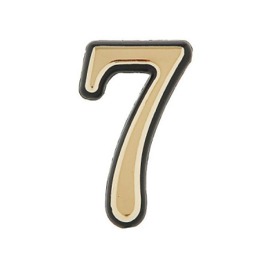 Номерок дверной Аллюр №7 (пластм. золото)