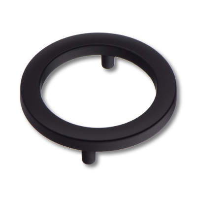 Ручка скоба BRASS 6220 Matt Black современная классика, черный матовый 64 мм