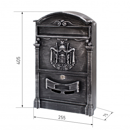 Ящик почтовый №4010В старое серебро