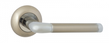 Ручка раздельная FERRE R07.055 SN/CP (сатин/хром, 110 квадрат, белая коробка)