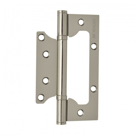 Петля б/врезки Нора-М сталь 800-5 (хром)без колп.(125х75х2,5)