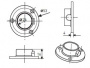 Соединитель Edson GP15A хром(фланец D25) 