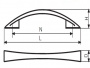 Ручка меб. EDSON 1052-128 мат. хром (25 шт.)
