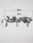 Вешалка "Цветок" серебро (15шт) (Б)
