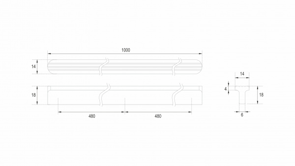 Ручка Boyard RS064SG.4/960