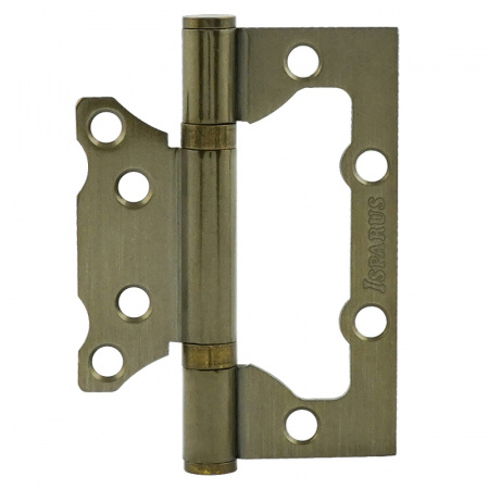 Петля б/врезки Нора-М сталь 800-4 (бронза) без колп.(100х74х2,5) ISPARUS