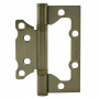 Петля б/врезки Нора-М сталь 800-4 (бронза) без колп.(100х74х2,5) ISPARUS