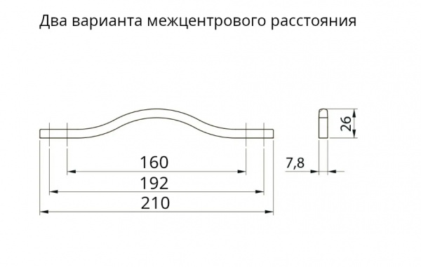Ручка меб.GTV UZ-VITO-160 позолоченная латунь
