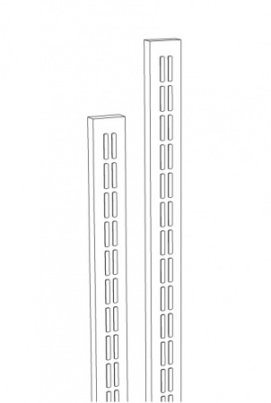Рейка настенная 2250, цвет белый