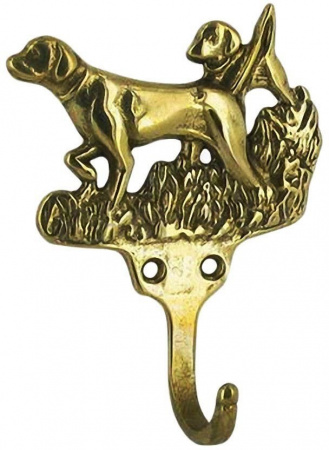 Крючок BRASS 00099 "Собака", латунь