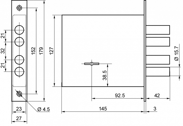Замок врезной BORDER ЗВ 8-8К/13-НШ-002Ш (82000)